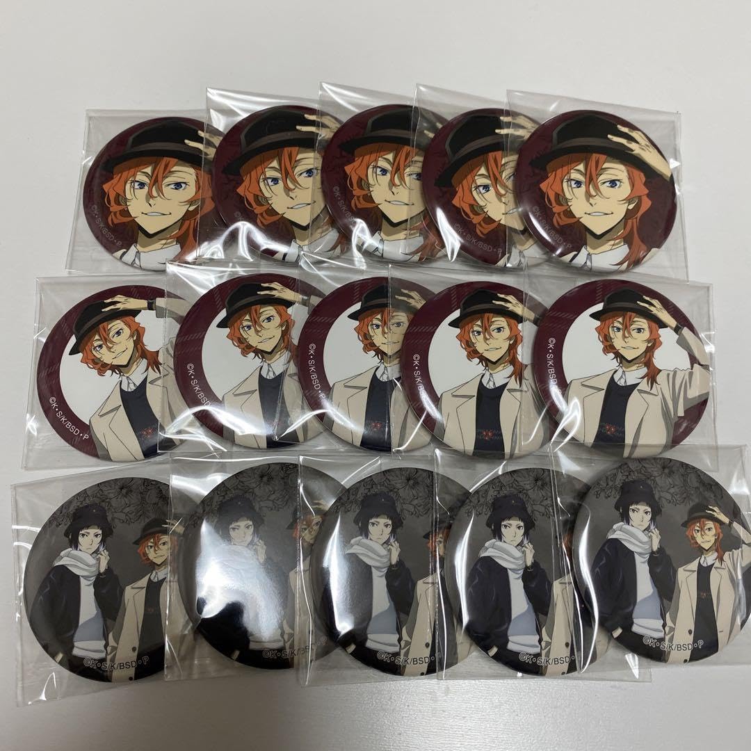 文スト 缶バッジ 中原 芥川 文豪ストレイドッグス 原画缶バッジセット 芥川龍之介&中原中也